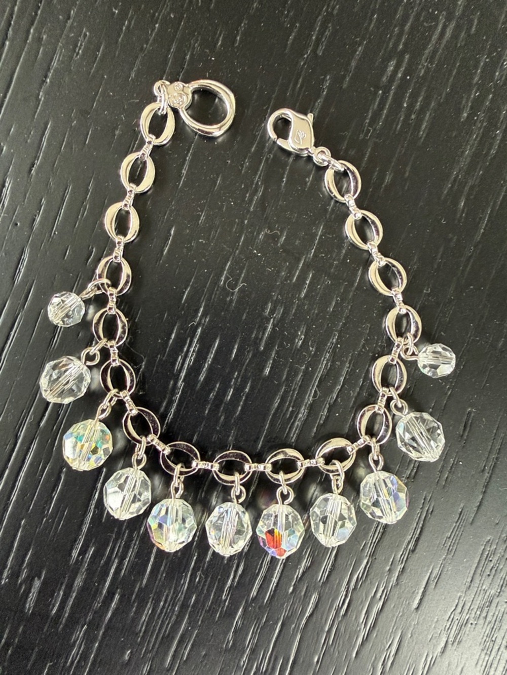 Swarovski Crystal Charm Bracelet NWOT